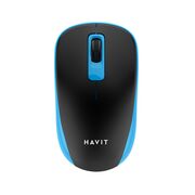 Mouse wireless pentru laptop 1200 DPI Havit MS626GT, negru / albastru