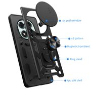 Husa pentru Honor Magic 7 Pro Ring Armor Kickstand Tough Rugged Cover cu protectie camera, Roz