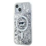 Husa premium pentru  iPhone 15 Karl Lagerfeld compatibila Magsafe - Clear