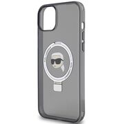 Husa premium pentru  iPhone 15 Karl Lagerfeld compatibila Magsafe - Negru denim