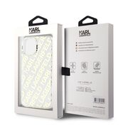 Husa premium pentru  iPhone 15 Karl Lagerfeld superior quality - Alb