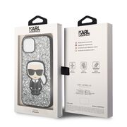 Husa premium pentru  iPhone 15 Karl Lagerfeld superior quality - Alb