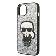Husa premium pentru  iPhone 15 Karl Lagerfeld superior quality - Alb