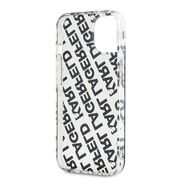 Husa premium pentru  iPhone 15 Karl Lagerfeld superior quality - Alb