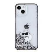 Husa premium pentru  iPhone 15 Karl Lagerfeld superior quality - Argintiu