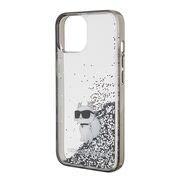 Husa premium pentru  iPhone 15 Karl Lagerfeld superior quality - Argintiu