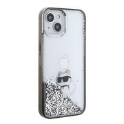 Husa premium pentru  iPhone 15 Karl Lagerfeld superior quality - Argintiu