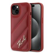 Husa premium pentru  iPhone 15 Karl Lagerfeld superior quality - Bordeaux