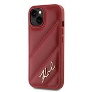 Husa premium pentru  iPhone 15 Karl Lagerfeld superior quality - Bordeaux