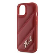 Husa premium pentru  iPhone 15 Karl Lagerfeld superior quality - Bordeaux