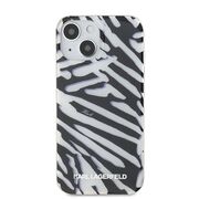 Husa premium pentru  iPhone 15 Karl Lagerfeld superior quality - Gri deschis