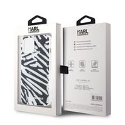 Husa premium pentru  iPhone 15 Karl Lagerfeld superior quality - Gri deschis