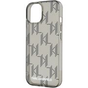 Husa premium pentru  iPhone 15 Karl Lagerfeld superior quality - Gri inchis
