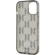 Husa premium pentru  iPhone 15 Karl Lagerfeld superior quality - Gri inchis