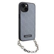 Husa premium pentru  iPhone 15 Karl Lagerfeld superior quality - Gri