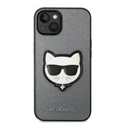 Husa premium pentru  iPhone 15 Karl Lagerfeld superior quality - Gri
