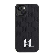 Husa premium pentru  iPhone 15 Karl Lagerfeld superior quality - Negru denim