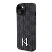 Husa premium pentru  iPhone 15 Karl Lagerfeld superior quality - Negru denim