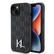 Husa premium pentru  iPhone 15 Karl Lagerfeld superior quality - Negru denim