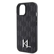 Husa premium pentru  iPhone 15 Karl Lagerfeld superior quality - Negru denim