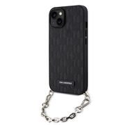 Husa premium pentru  iPhone 15 Karl Lagerfeld superior quality - Negru electric