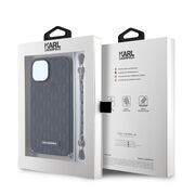 Husa premium pentru  iPhone 15 Karl Lagerfeld superior quality - Negru electric