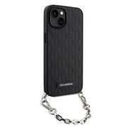 Husa premium pentru  iPhone 15 Karl Lagerfeld superior quality - Negru electric