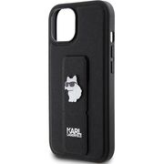 Husa premium pentru  iPhone 15 Karl Lagerfeld superior quality - Negru havana