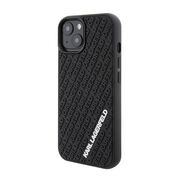 Husa premium pentru  iPhone 15 Karl Lagerfeld superior quality - Negru inchis