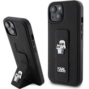 Husa premium pentru  iPhone 15 Karl Lagerfeld superior quality - Negru intens