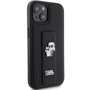 Husa premium pentru  iPhone 15 Karl Lagerfeld superior quality - Negru intens
