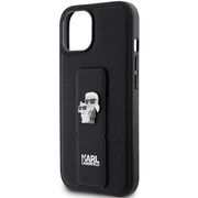 Husa premium pentru  iPhone 15 Karl Lagerfeld superior quality - Negru intens
