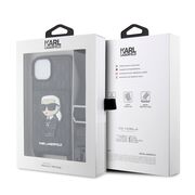 Husa premium pentru  iPhone 15 Karl Lagerfeld superior quality - Negru intens