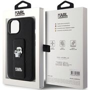 Husa premium pentru  iPhone 15 Karl Lagerfeld superior quality - Negru intens