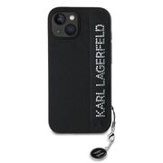 Husa premium pentru  iPhone 15 Karl Lagerfeld superior quality - Negru print