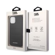 Husa premium pentru  iPhone 15 Karl Lagerfeld superior quality - Negru royal