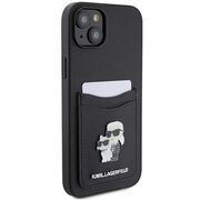 Husa premium pentru  iPhone 15 Karl Lagerfeld superior quality - Negru royal