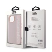 Husa premium pentru  iPhone 15 Karl Lagerfeld superior quality - Roz neon