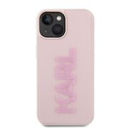Husa premium pentru  iPhone 15 Karl Lagerfeld superior quality - Roz neon