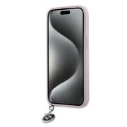 Husa premium pentru  iPhone 15 Karl Lagerfeld superior quality - Roz neon
