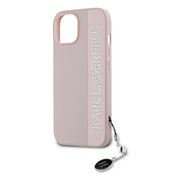 Husa premium pentru  iPhone 15 Karl Lagerfeld superior quality - Roz neon