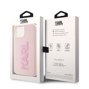 Husa premium pentru  iPhone 15 Karl Lagerfeld superior quality - Roz neon