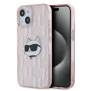 Husa premium pentru  iPhone 15 Karl Lagerfeld superior quality - Roz