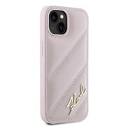Husa premium pentru  iPhone 15 Karl Lagerfeld superior quality - Roz