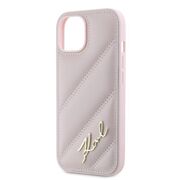 Husa premium pentru  iPhone 15 Karl Lagerfeld superior quality - Roz