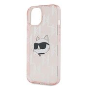 Husa premium pentru  iPhone 15 Karl Lagerfeld superior quality - Roz