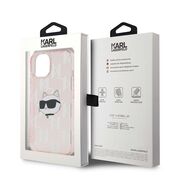 Husa premium pentru  iPhone 15 Karl Lagerfeld superior quality - Roz