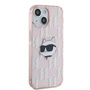Husa premium pentru  iPhone 15 Karl Lagerfeld superior quality - Roz