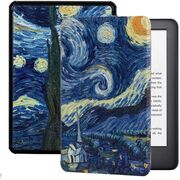 Husa pentru Kindle Paperwhite 2024 (12th gen) 7 inch / Kindle Colorsoft Signature Edition 7 inch slim ultra-light, functie sleep/wake-up, inchidere magnetica - starry night