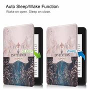Husa pentru Kindle Paperwhite 2024 (12th gen) 7 inch / Kindle Colorsoft Signature Edition 7 inch slim ultra-light, functie sleep/wake-up, inchidere magnetica - invitation
